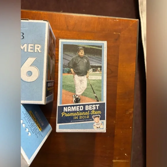 NIB Zim Bear Bobblehead (Don Zimmer) Tampa Bay Rays MLB give away 2023. - Picture 2 of 4